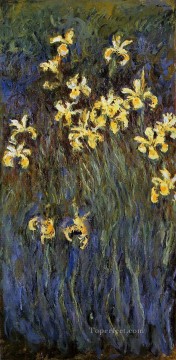 フラワーズ Painting - 黄色いアイリス II クロード・モネ 印象派の花
